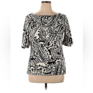 Ralph Lauren Paisley 3/4 Sleeve Top